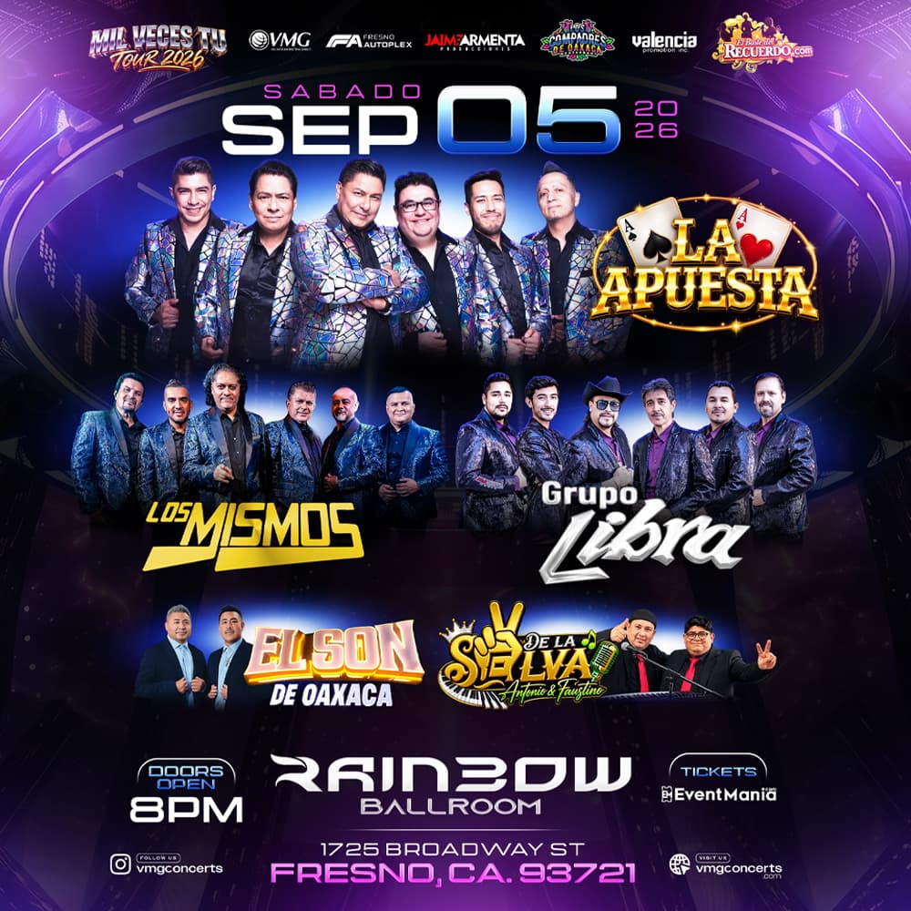 Mil Veces Tu Tour 2026 - Fresno, CA