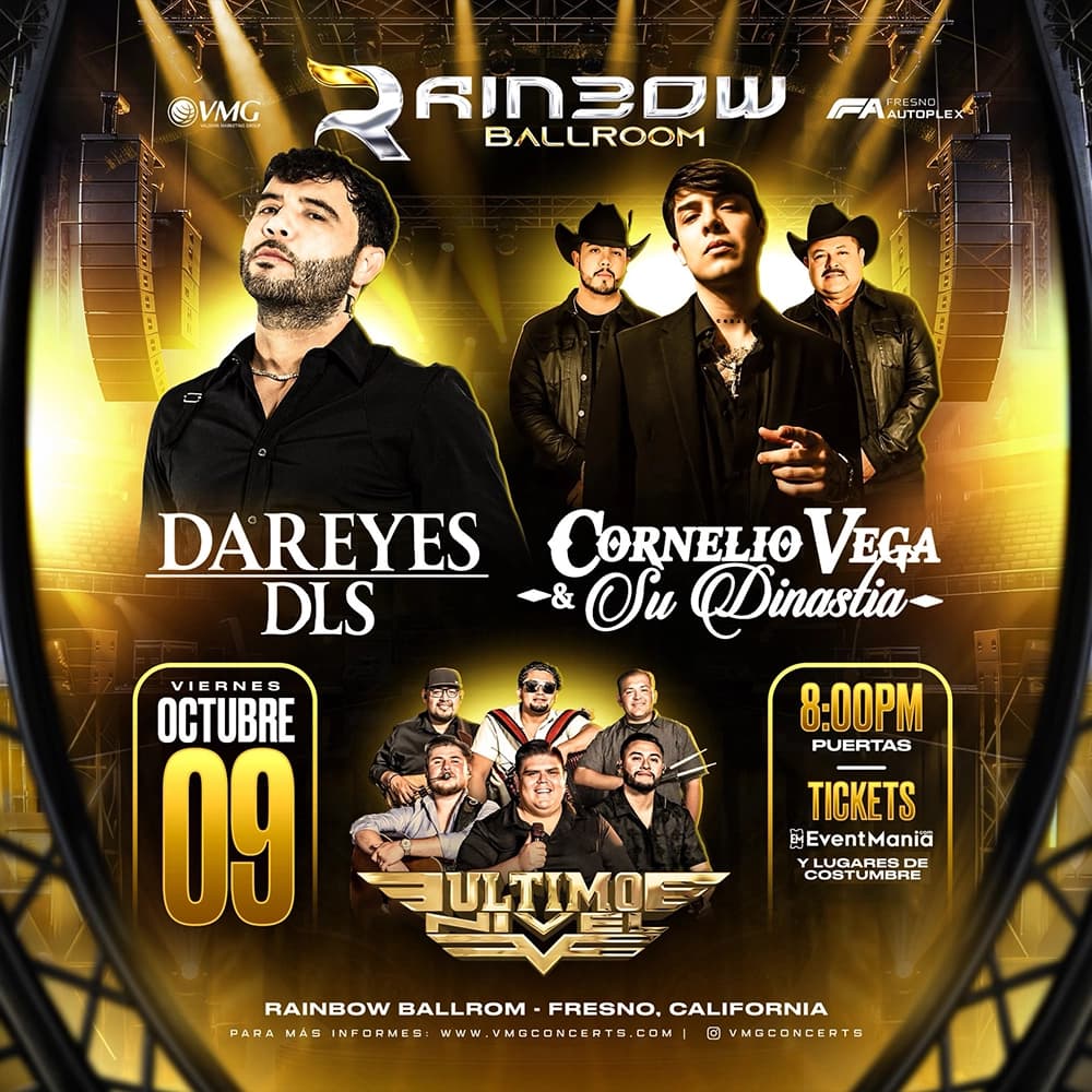 Dareyes De La Sierra, Cornelio Vega y mas - Fresno, CA